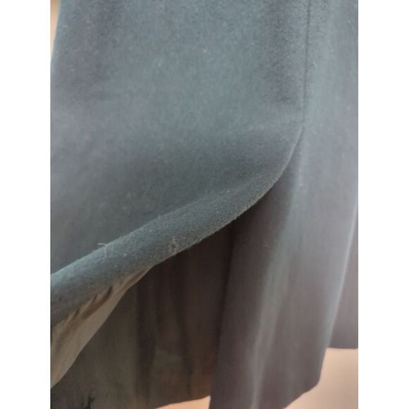 Ann Milstein Womens Wool Coat Acetate Lining Buttons Green Made in USA Size‎ 14P - Picture 11 of 14